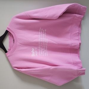 Crewneck Babe sweater, Brunette The Label, M/L, pink